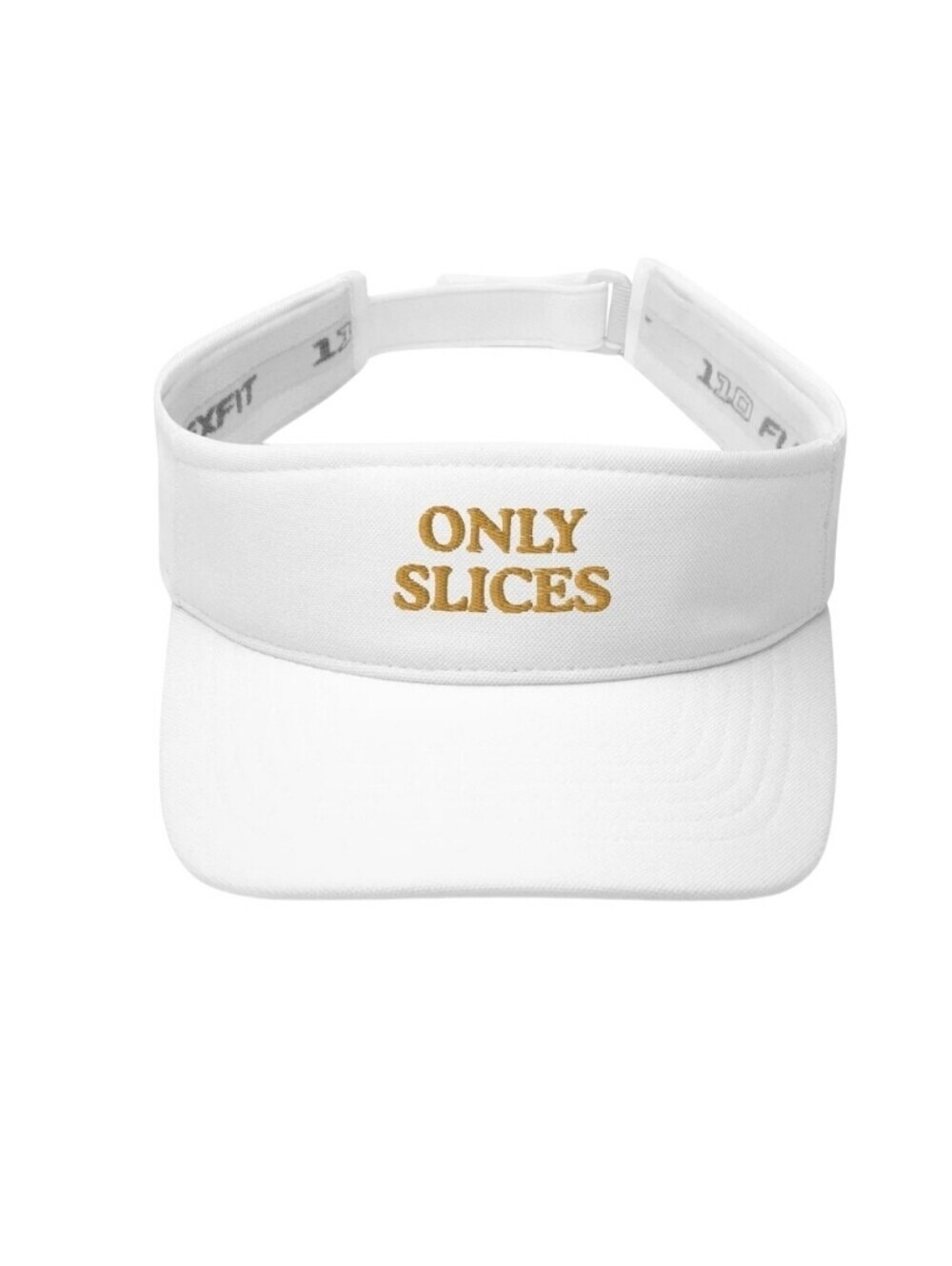 Unisex "Only Slices" Embroidered Golf Visor OS Adjustable